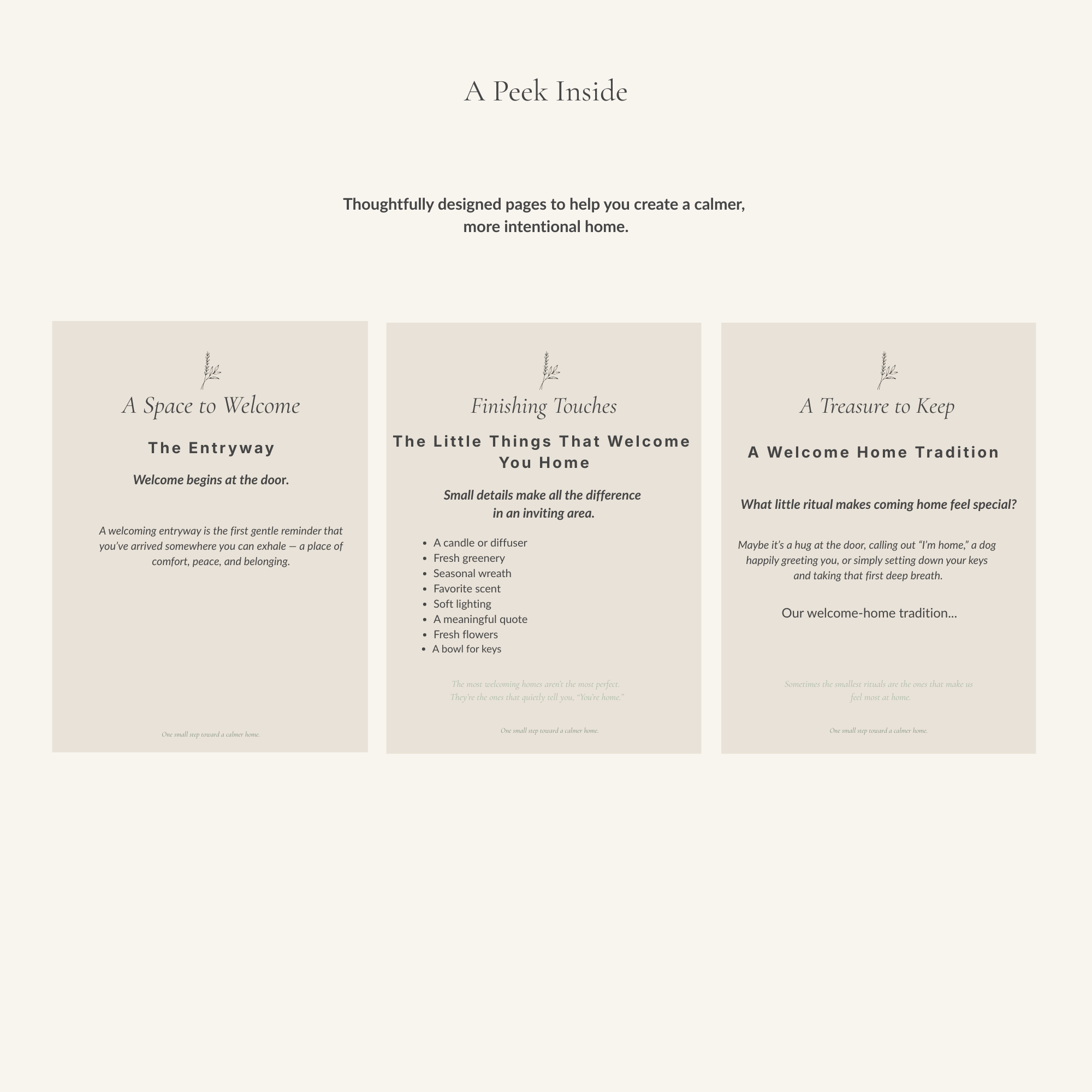 The Calm Home Planner