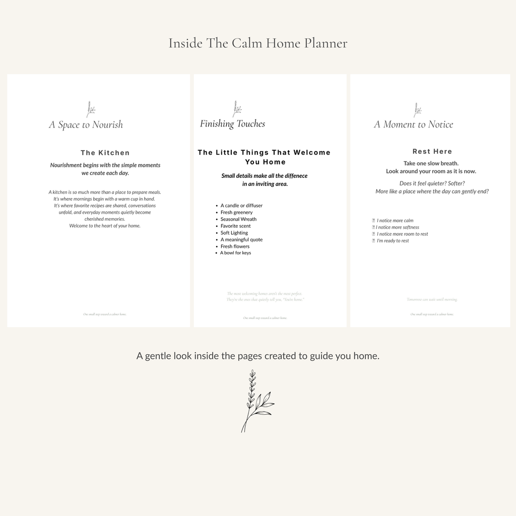 The Calm Home Planner