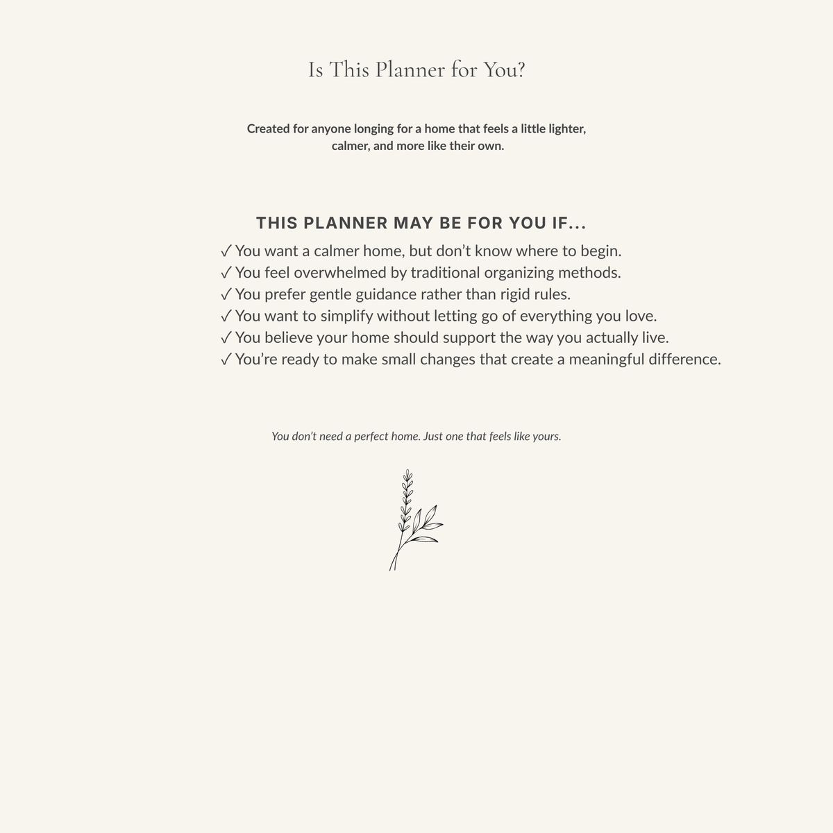 The Calm Home Planner