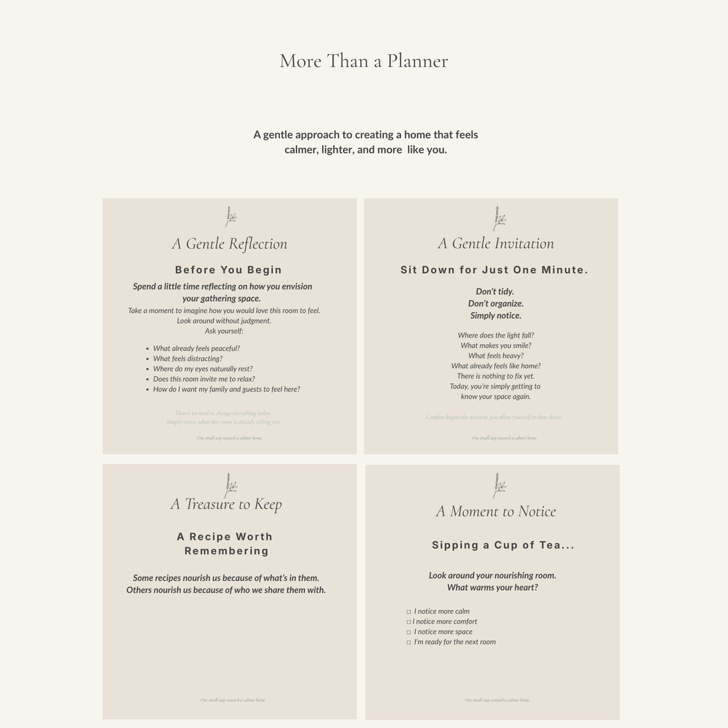 The Calm Home Planner