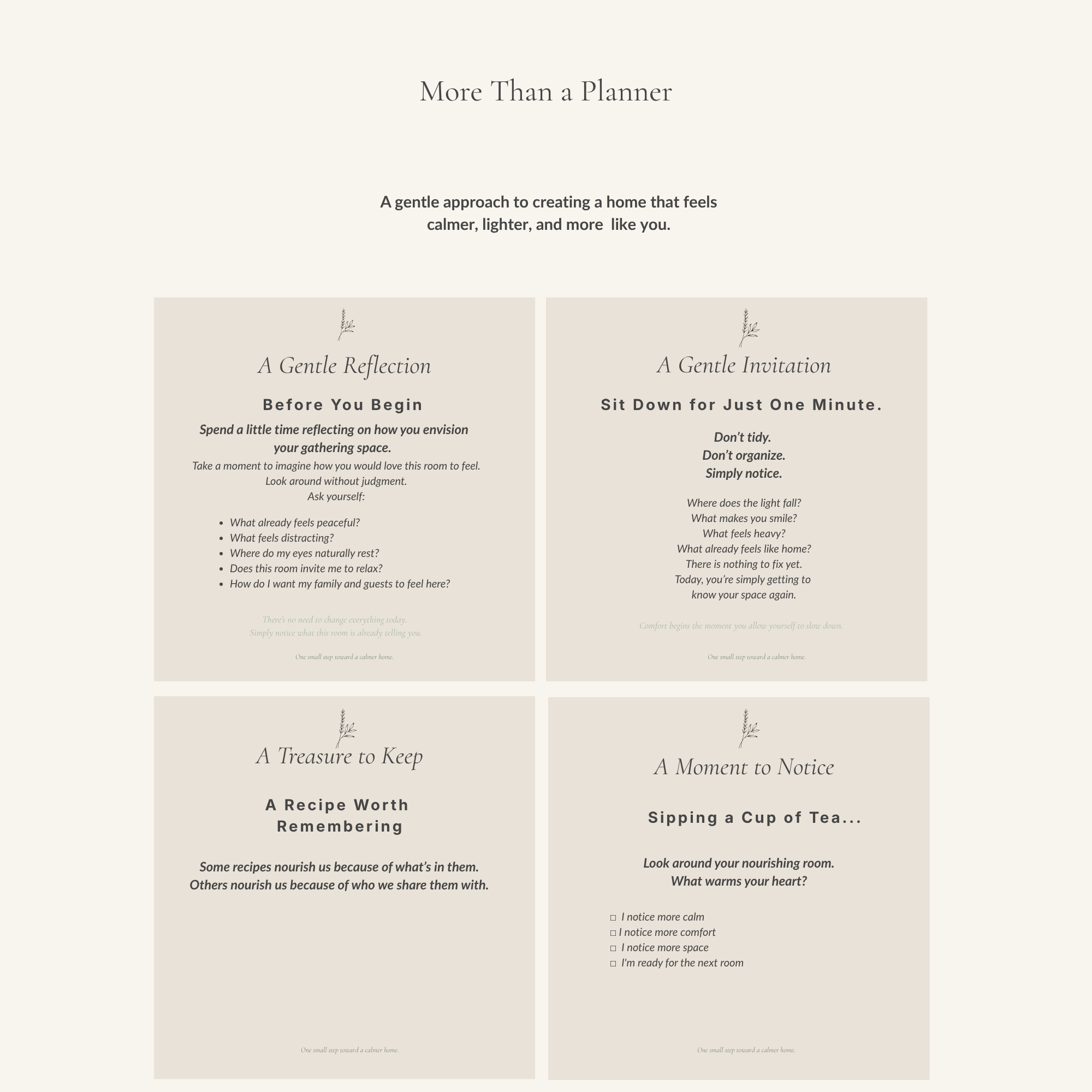 The Calm Home Planner