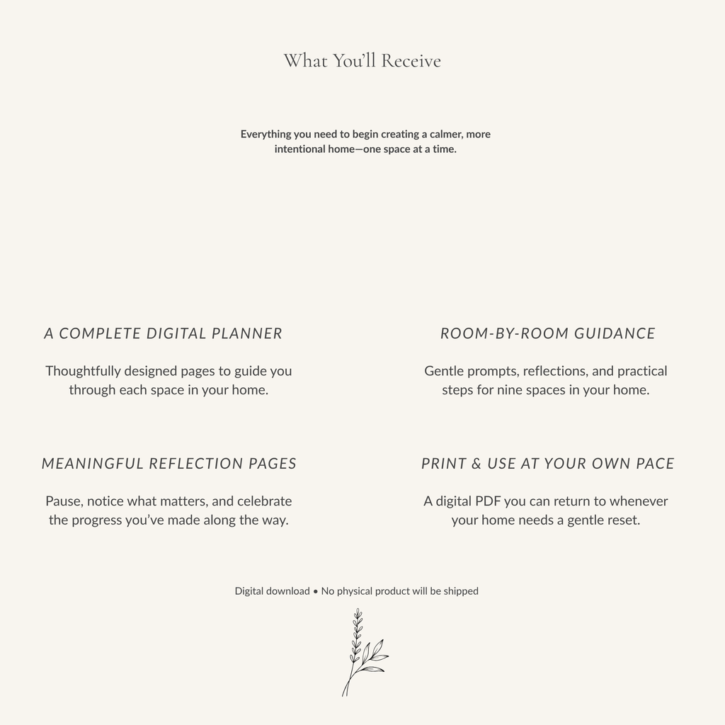 The Calm Home Planner