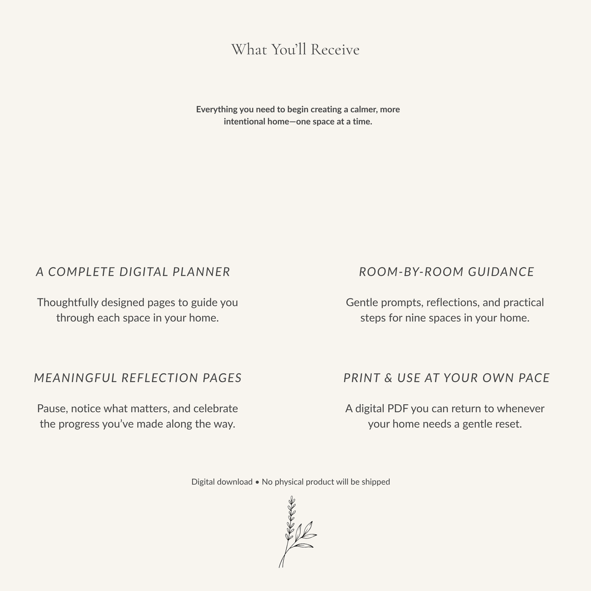 The Calm Home Planner